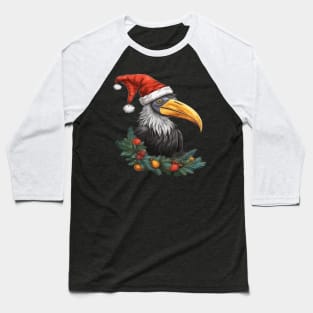 Hornbill Christmas Baseball T-Shirt